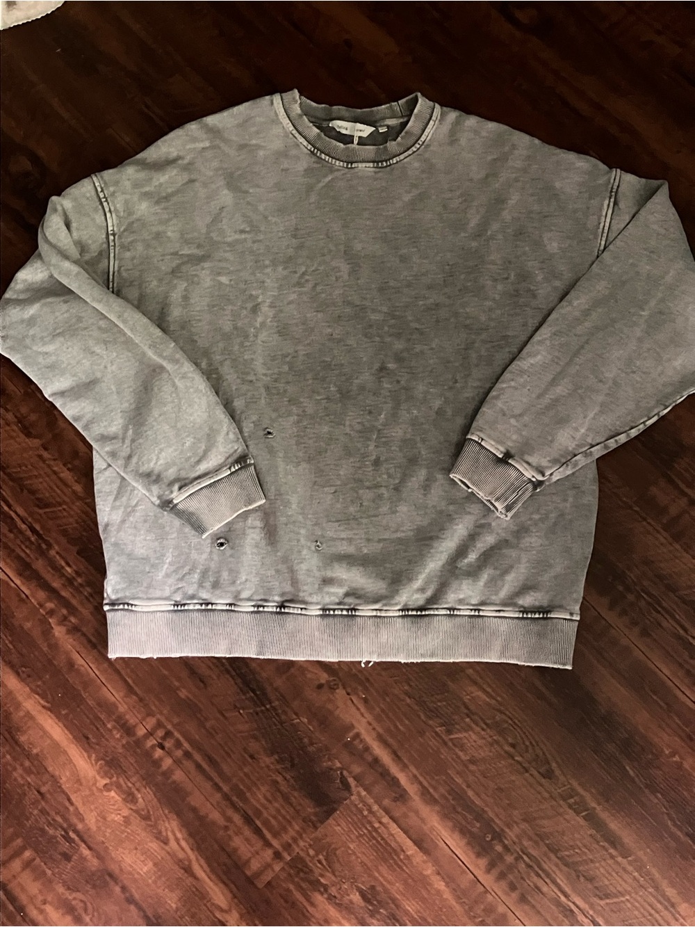 NWT Free People X Falling Forward - Snow Washed Destroyed Crewneck - Picture 6 of 6